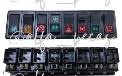 KIT BOTÃO DO PAINEL CABINE DE OPERAÇÃO (CODIGO N124)