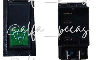 BOTÃO DO LIMPADOR DE PARABRISA DIANTEIRO DA CABINE DE OPERAÇÃO